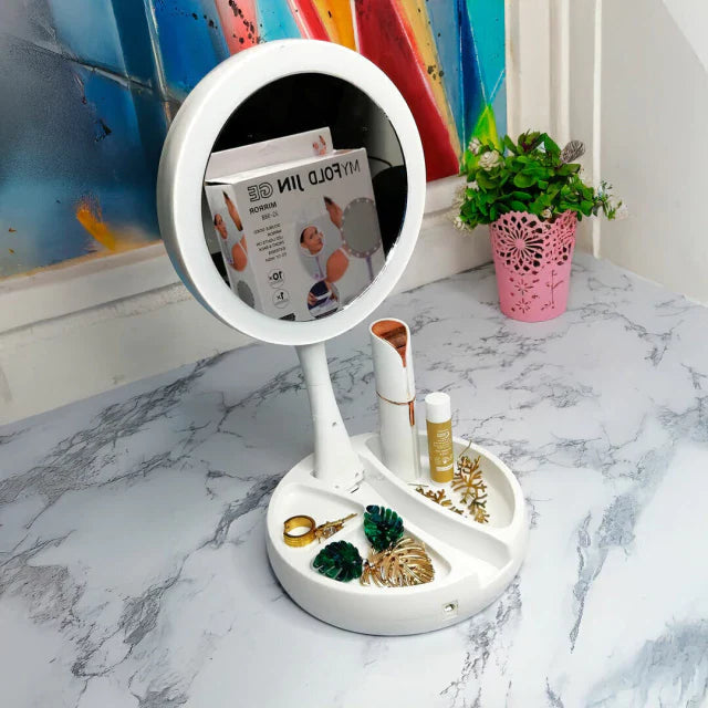 Espejo LED Organizador GLOWCASE® + (regalo sorpresa comprando hoy)