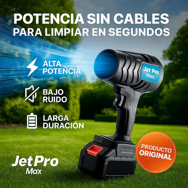 jJet Pro Max® – Soplador Inalámbrico Eléctrico Potencia sin cables para limpiar en segundos