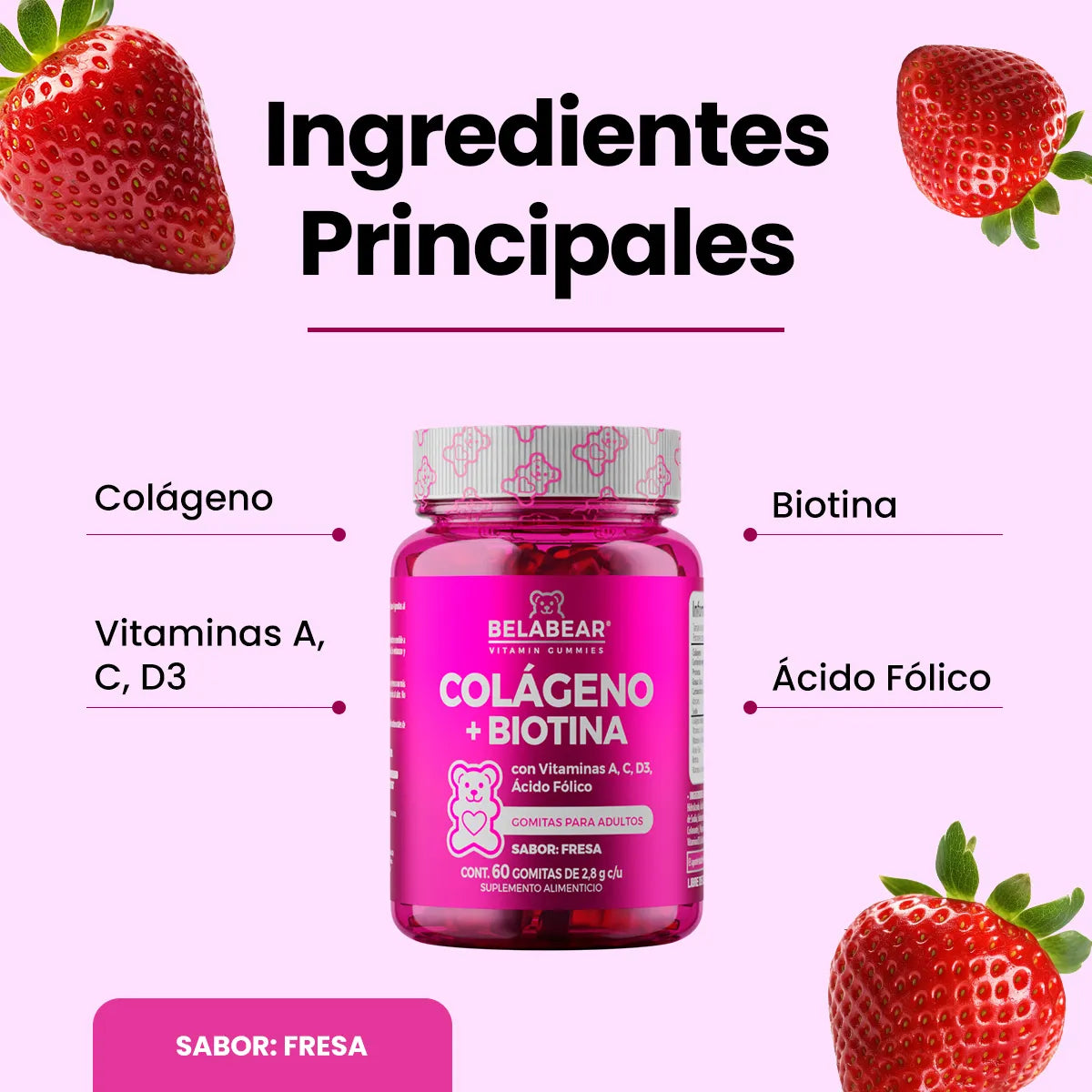 BelaBear 🍓 Cabello fuerte, piel radiante y autoestima arriba ✨