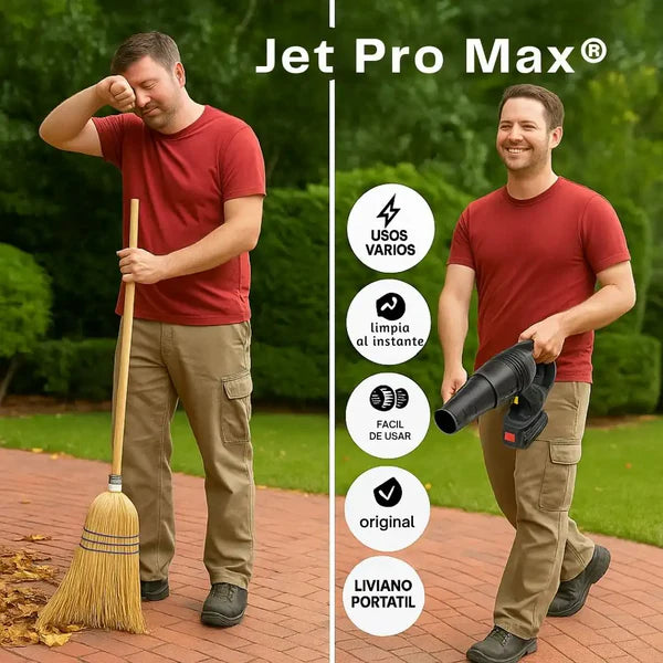 jJet Pro Max® – Soplador Inalámbrico Eléctrico Potencia sin cables para limpiar en segundos
