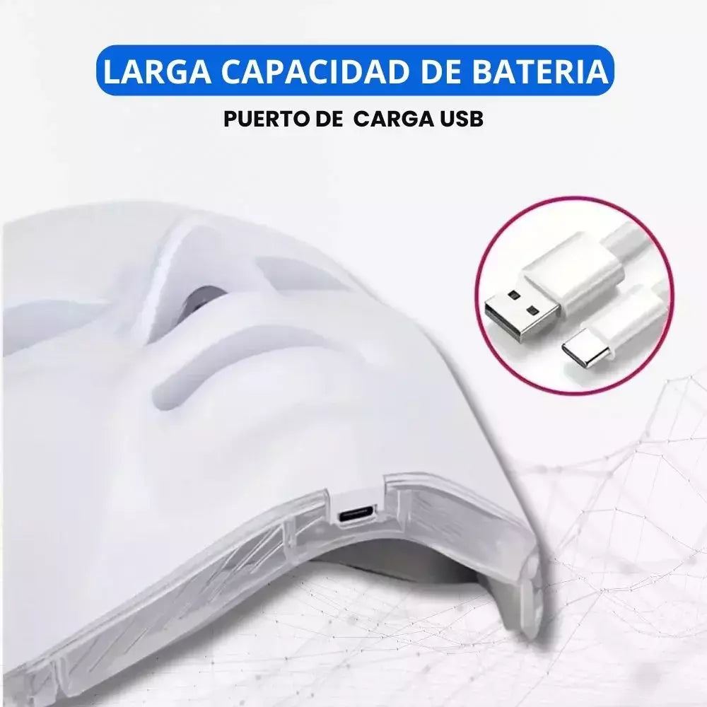 Máscara Rejuvenecedora 7 en 1 AuraMask™ con Fototerapia 🌟