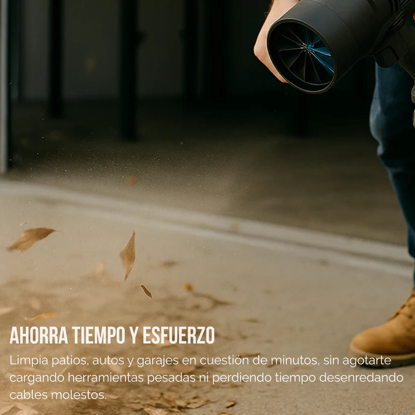 jJet Pro Max® – Soplador Inalámbrico Eléctrico Potencia sin cables para limpiar en segundos