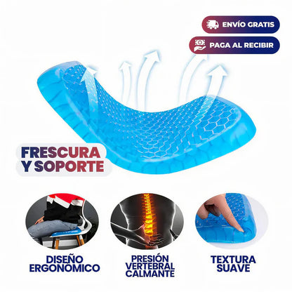 Cojín de Gel Ergonómico Gelaxis™ + Funda de Regalo