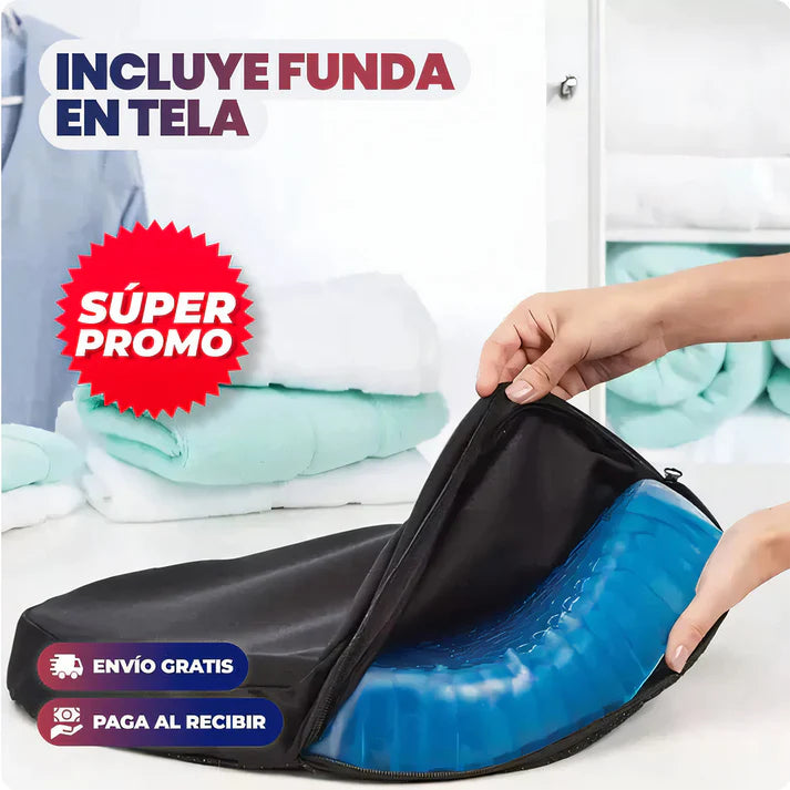 Cojín de Gel Ergonómico Gelaxis™ + Funda de Regalo