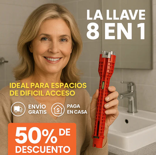 Llave Todo 8 en 1 – ¡Soluciona en segundos lo que parecía imposible! ✅