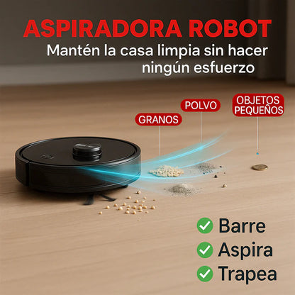 ROBOT INTELIGENTE 3 EN 1 ASPIRA/BARRE/HUMIDIFICA  Cleanme®