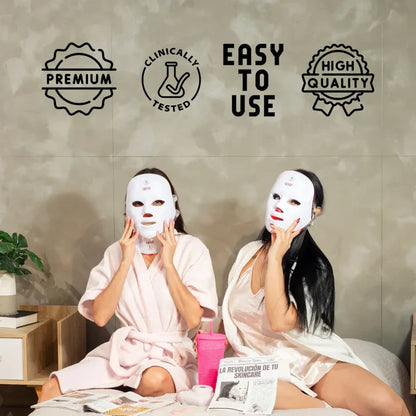 Máscara Rejuvenecedora 7 en 1 AuraMask™ con Fototerapia 🌟