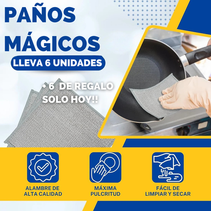 Set Paños Mágicos Brillamax 🧼 Lleva 6 + 6 Gratis 🎉, ¡Solo Hoy!