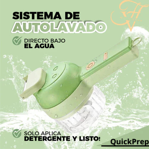 QuickPro® Eléctrico 4 en 1 ⚡ - Pica, Corta Y Tritura en Segundos🚀