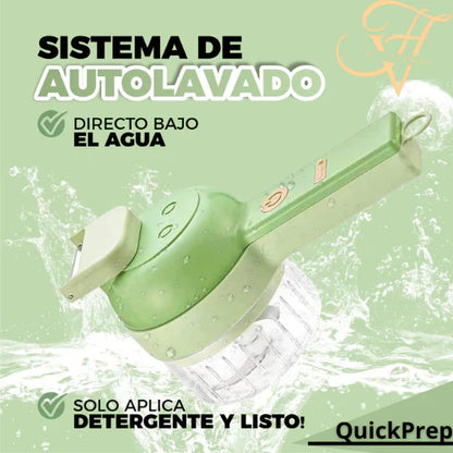 QuickPro® Eléctrico 4 en 1 ⚡ - Pica, Corta Y Tritura en Segundos🚀