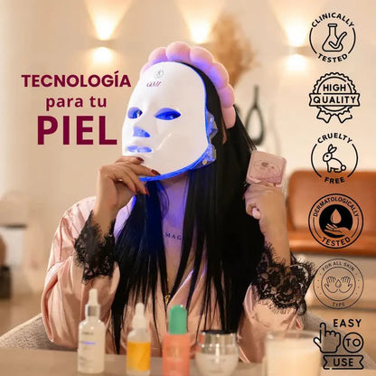 Máscara Rejuvenecedora 7 en 1 AuraMask™ con Fototerapia 🌟