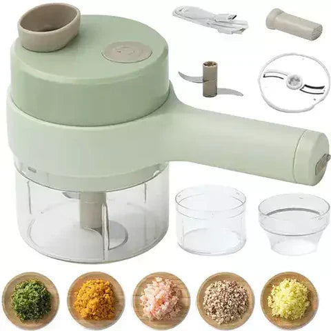 QuickPro® Eléctrico 4 en 1 ⚡ - Pica, Corta Y Tritura en Segundos🚀