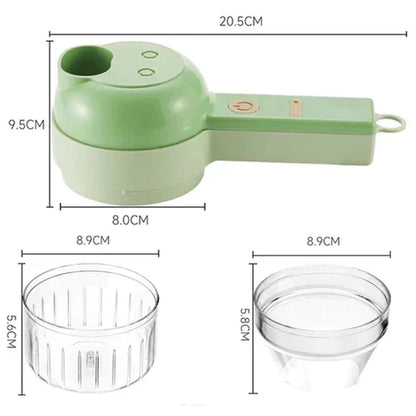 QuickPro® Eléctrico 4 en 1 ⚡ - Pica, Corta Y Tritura en Segundos🚀